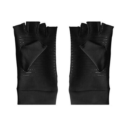 Compression Copper Arthritis Gloves Hand Wrist Brace Finger Pain Relief Support - Aimall