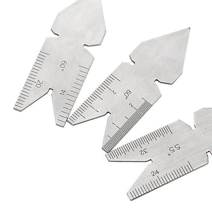 3PCS Centre Fishtail Thread Screw Cutting Cut Gauge Degree Angle Lathe Tool - Aimall