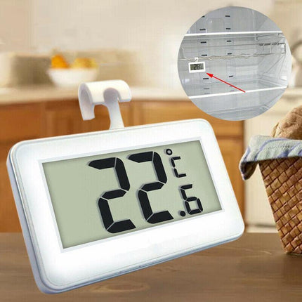 Digital Fridge / Freezer Thermometer -- Waterproof, LCD, Wireless & Hanging Hook - Aimall
