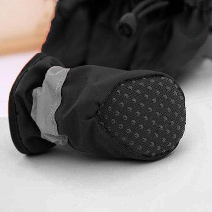 Set Anti Slip Waterproof Protective Dog Shoes Rain Boots Pet Socks Booties 4Pcs - Aimall