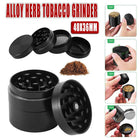 4-Layers Metal Zinc Alloy Herb Tobacco Grinder Hand Muller Smoke Crusher Spice - Aimall