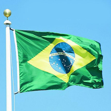 Large Brazilian Brazil Flag Heavy Duty Outdoor 90 X 150 CM - 3ft x 5ft AU Stock - Aimall