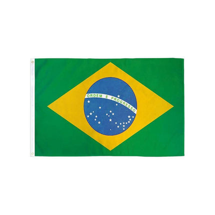 Large Brazilian Brazil Flag Heavy Duty Outdoor 90 X 150 CM - 3ft x 5ft AU Stock - Aimall