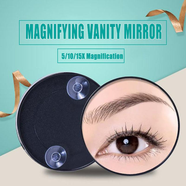 5/10/15X Magnifying Makeup Mirror Cosmetic Beauty Compact Shaving Round Suction - Aimall