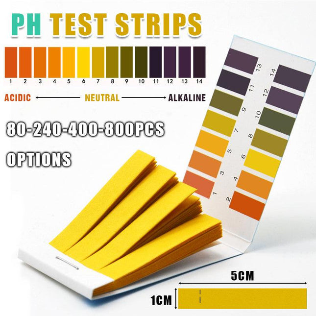 PH Test Strips Litmus Paper Saliva Urine Acid Alkaline Pool Liquid Indicator Set - Aimall