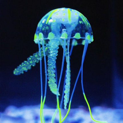 Fish Tank Fluorescent Glowing Beauty Artificial Simulated Jellyfish Ornament - Aimall