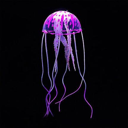 Fish Tank Fluorescent Glowing Beauty Artificial Simulated Jellyfish Ornament - Aimall