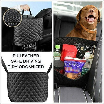 Advanced Between Car Seat Storage Bag Net Pocket Handbag Holder Organizer Bag AU - Aimall