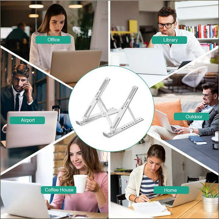 Laptop Stand Notebook Foldable Adjustable Table Portable Lazy Computer Desk AU - Aimall