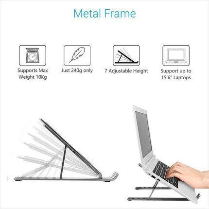 Laptop Stand Notebook Foldable Adjustable Table Portable Lazy Computer Desk AU - Aimall
