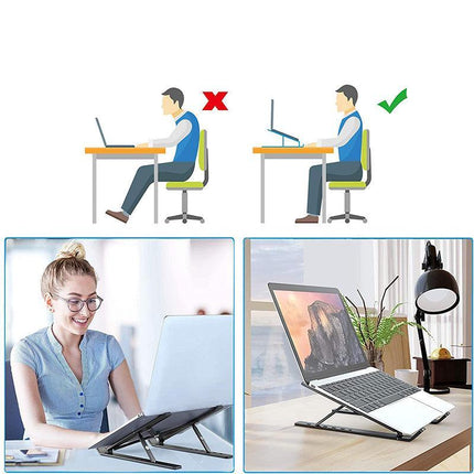 Laptop Stand Notebook Foldable Adjustable Table Portable Lazy Computer Desk AU - Aimall