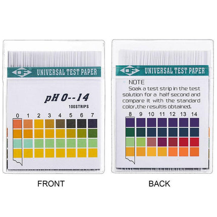100PCS Test Strips pH 0-14 Alkaline Acid Urine Saliva Litmus Paper Kit Sticks AU - Aimall
