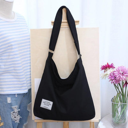 Womens Large Canvas Handbag Ladies Travel Messenger Shoulder Bag Hobo Tote Purse - Aimall