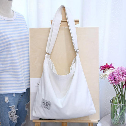 Womens Large Canvas Handbag Ladies Travel Messenger Shoulder Bag Hobo Tote Purse - Aimall