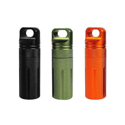 New 1PC EDC Survival Kit Waterproof Seal Bottle Capsule Storage Container Tool - Aimall