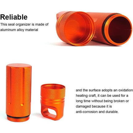 New 1PC EDC Survival Kit Waterproof Seal Bottle Capsule Storage Container Tool - Aimall