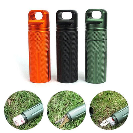 New 1PC EDC Survival Kit Waterproof Seal Bottle Capsule Storage Container Tool - Aimall