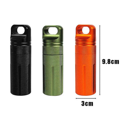 New 1PC EDC Survival Kit Waterproof Seal Bottle Capsule Storage Container Tool - Aimall