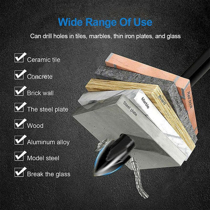 7PCS Efficient Universal Drilling Tool Multifunctional Cross Alloy Drill Bit AU - Aimall