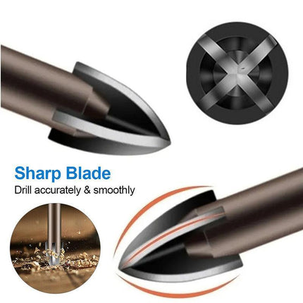 7PCS Efficient Universal Drilling Tool Multifunctional Cross Alloy Drill Bit AU - Aimall