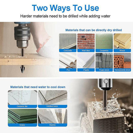 7PCS Efficient Universal Drilling Tool Multifunctional Cross Alloy Drill Bit AU - Aimall