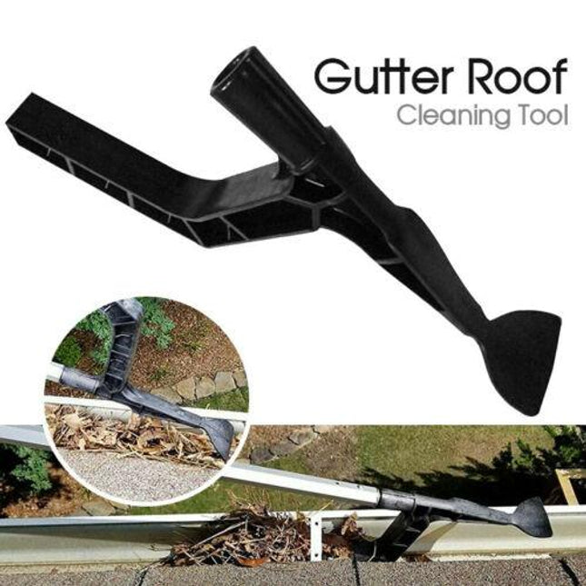 New Gutter Roof Cleaning Tool Hook Shovel Scoop Leaves Dirt Remove Home Cleaner - Aimall