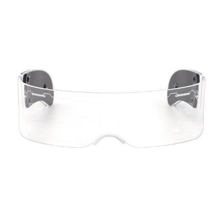 Luminous Glasses LED Light Up Visor Eyeglasses for Costume Neon DJ New Year AU - Aimall