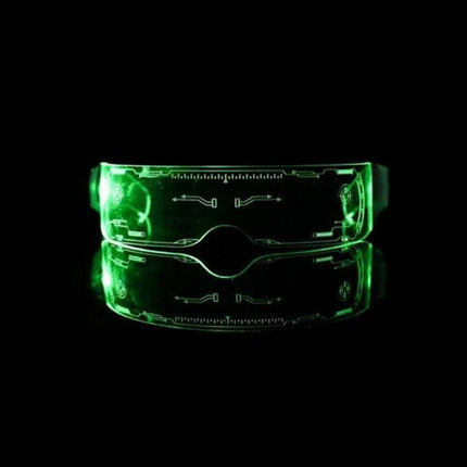 Luminous Glasses LED Light Up Visor Eyeglasses for Costume Neon DJ New Year AU - Aimall