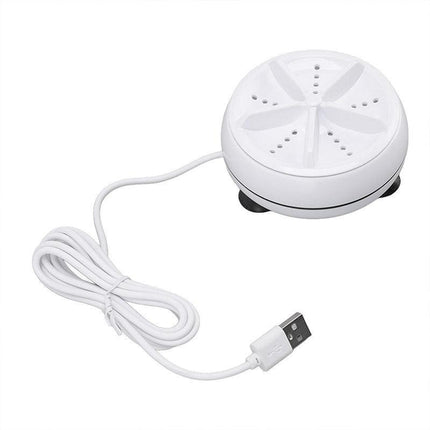 Ultrasonic Portable Washing Machine Mini Turbine Washer USB For Travel Camping - Aimall