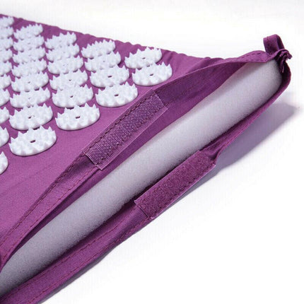 Acupressure Mat Yoga Massage Shakti Sit Lying Mats Pillow Pain Stress Pain Relax - Aimall