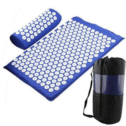 Acupressure Mat Yoga Massage Shakti Sit Lying Mats Pillow Pain Stress Pain Relax - Aimall