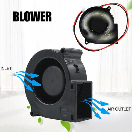 12V 24V Brushless DC Blower Fan Ultra Quiet Cooling Fan 5015S 50mm x 15mm AU - Aimall