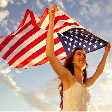 Large American USA Flag Pride Heavy Duty Outdoor 90cm x 150cm United States AU - Aimall
