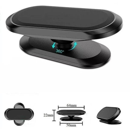 360° Rotate Universal Magnetic Car Mount Dash Phone Holder for iPhone Galaxy GPS - Aimall