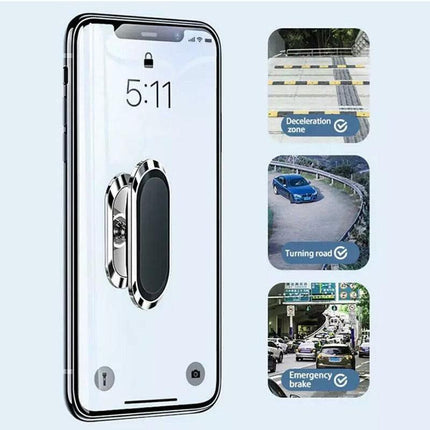 360° Rotate Universal Magnetic Car Mount Dash Phone Holder for iPhone Galaxy GPS - Aimall