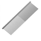Stainless Steel Teeth Metal Comb Brush Pet Cat Dog Hair Grooming Trimmer Round - Aimall
