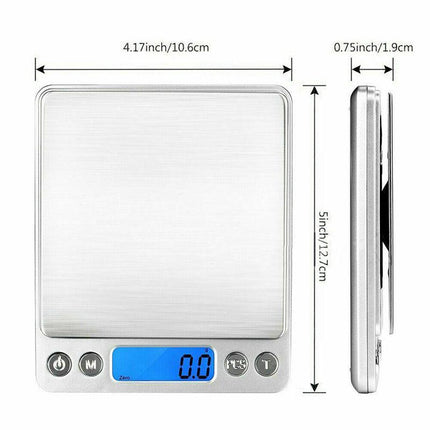 3kg/0.1g Kitchen Digital Scale LCD Electronic Balance Food Weight Postal Scales - Aimall