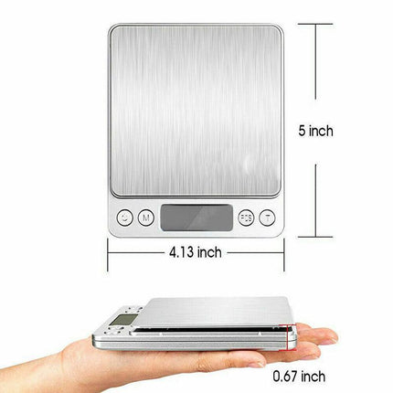 3kg/0.1g Kitchen Digital Scale LCD Electronic Balance Food Weight Postal Scales - Aimall