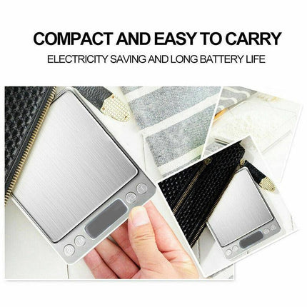 3kg/0.1g Kitchen Digital Scale LCD Electronic Balance Food Weight Postal Scales - Aimall