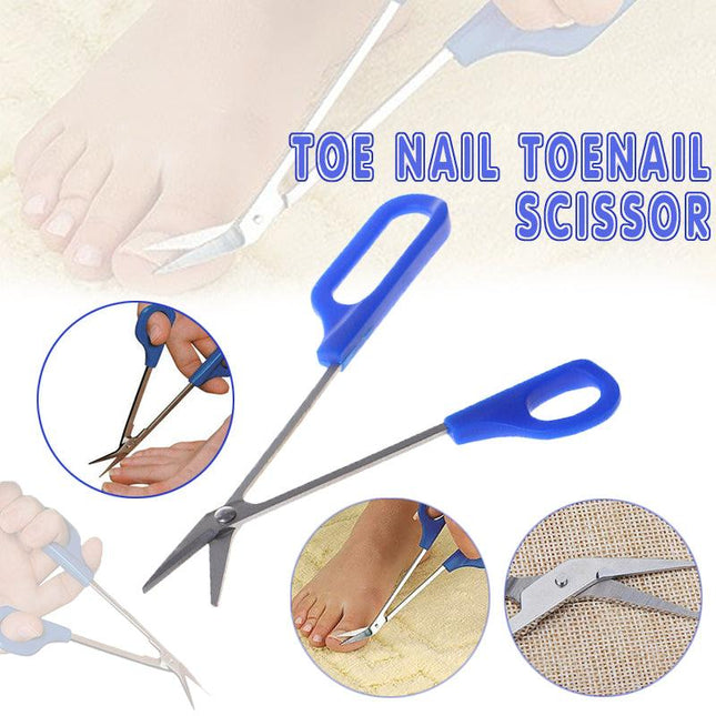 Toe Nail Cutting Easy Grip Toenail Long Scissor Manicure Clipper Scisssor Cutter - Aimall
