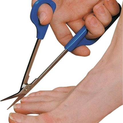 Toe Nail Cutting Easy Grip Toenail Long Scissor Manicure Clipper Scisssor Cutter - Aimall