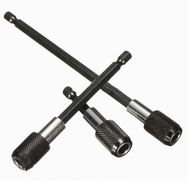 3Pcs Screwdriver Extension Kit Quick Release 1/4 Hex Shank Holder Drill Bit Set - Aimall