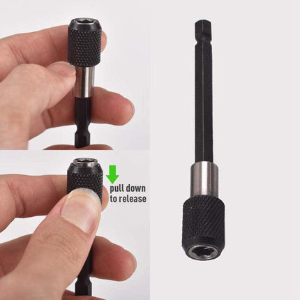 3Pcs Screwdriver Extension Kit Quick Release 1/4 Hex Shank Holder Drill Bit Set - Aimall