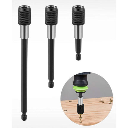 3Pcs Screwdriver Extension Kit Quick Release 1/4 Hex Shank Holder Drill Bit Set - Aimall