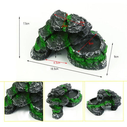 Turtle Sunbed Floating Island Pet Climbing Hideaway Fish Tank Aquascape - Aimall