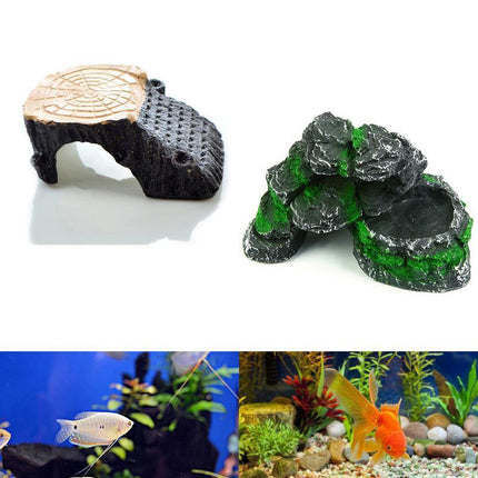 Turtle Sunbed Floating Island Pet Climbing Hideaway Fish Tank Aquascape - Aimall