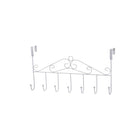 7-Hooks for Bedroom Over The Door Hanger Clothes Storage Towel Iron Hanging Rack - Aimall