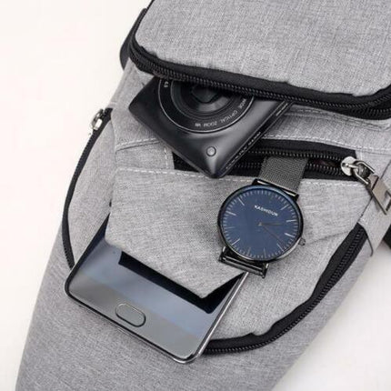 Durable Mens Chest Bag Shoulder Backpack Man Sling Cross Body Satchel Travel Bag - Aimall