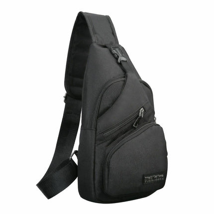 Durable Mens Chest Bag Shoulder Backpack Man Sling Cross Body Satchel Travel Bag - Aimall