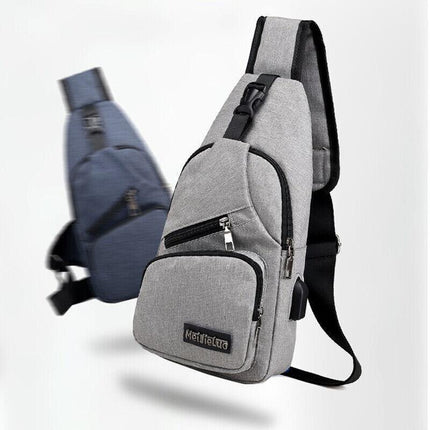 Durable Mens Chest Bag Shoulder Backpack Man Sling Cross Body Satchel Travel Bag - Aimall
